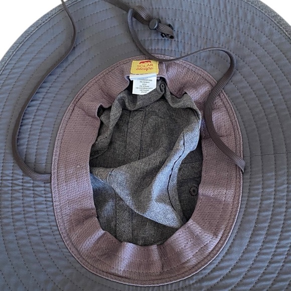 SOLAR ESCAPE UV Explorer Boonie UPF 50% Sun Protection Unisex OS Grey NWOT - Picture 4 of 8